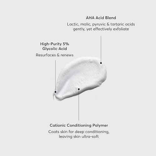 Naturium The Smoother Glycolic Acid Body Wash, 16.9 fl oz | Gentle Cleanser, Exfoliating AHA Blend for Rough & Bumpy Texture, Hydrating Formula for Soft Skin, Fragrance Free thumbnail 3