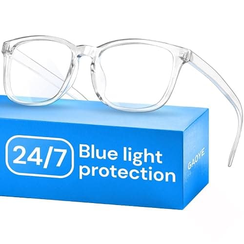 Gaoye Blue Light Glasses for Computer & Gaming - Clear | Blue Light Blocking, Anti UV Ray Lenses, Scratch-Resistant, Comfort Fit - Image 1
