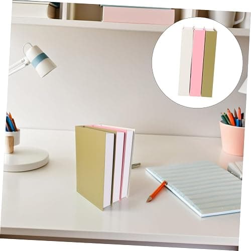 Vaguelly 3pcs Decorative Fake Books for Faux Book Props Pink Beige Green for Bookshelf Office and Model Room thumbnail 7