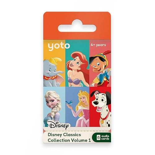 Yoto Disney Classics Collection: Vol. 1 – Kids 6 Audio Cards for Use with Player & Mini All-in-1 Audio Device, Educational Screen-Free Listening with Fun Playtime Bedtime Travel Stories, Ages 4+ - Image 1