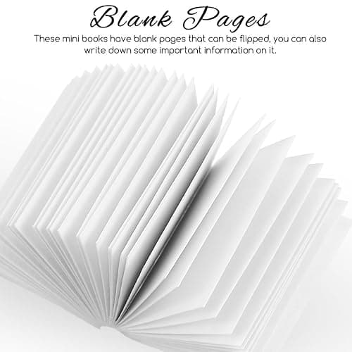 VOSAREA 50pcs Miniature White Book Dollhouse Book Models 1:12 Scale Mini Book Tiny Blank Notebook Toy Mini House Opening Books Ornament for Dollhouse Bookshelf Decoration thumbnail 6