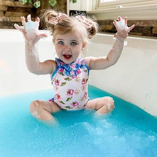 ZIMPLI - Gelli Baff Bleu, 1 Bain ou 6 utilisations, transforme magiquement l'eau en Une Substance gluante épaisse et colorée, Cadeaux d'anniversaire pour Enfants, Jouets de Bain éducatifs thumbnail 2