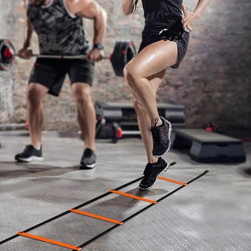 GHB Pro Agility Ladder Agility Training Ladder Speed 12 Rung 20ft with Carrying Bag thumbnail 9