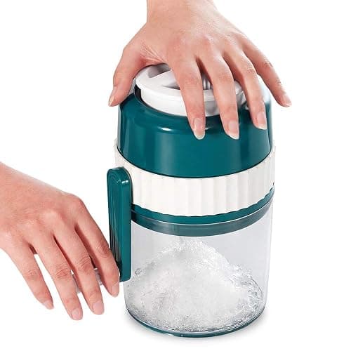 MANBA Ice Shaver and Snow Cone Machine - Premium Portable Ice Crusher and Shaved Ice Machine with Free Ice Cube Trays - BPA Free thumbnail 4