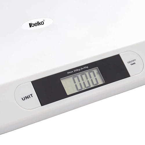 Belko® Digitale Babywaage – Flache Stillwaage bis 20 kg für Babys, Kinder & Tiere – Präzise Säuglingswaage & Tierwaage mit LCD-Display thumbnail 2