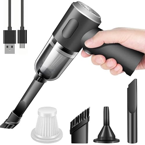 YUNYILAN Wireless Handheld Car Vacuum Cleaner High Power Rechargeable Household Mini Vacuum, Vacuum for Desk, Home and Office Dust Cleaning, Protable Vacuum Cleaner for Car - Image 1