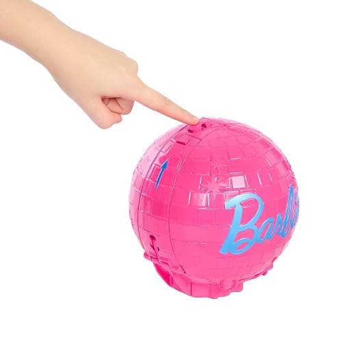 Barbie Team Roll and Reveal Pop Star Doll and Accessories | Blonde Fashion Doll & 8 Surprises and a Disco Ball Encasement thumbnail 3