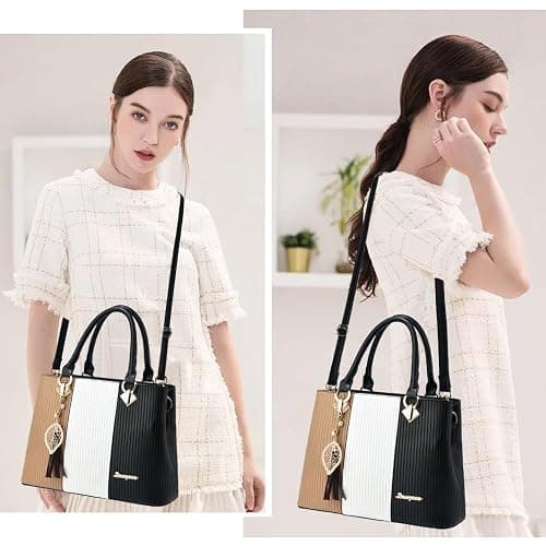 SiMYEER Purses and Handbags for Women Leather Tote Shoulder Bag Medium Satchel Purse Top Handle Bags for Ladies thumbnail 2