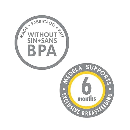 Medela Breast Milk Storage Bottles, 3 Pack of 8 Ounce Breastfeeding Bottles with Nipples, Lids, Wide Base Collars, and Travel Caps, Made Without BPA thumbnail 6