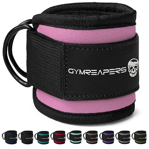 Gymreapers Ankle Straps For Cable Machine Kickbacks, Glute Workouts, Lower Body Exercises - Adjustable Leg Straps with Neoprene Padding thumbnail 2