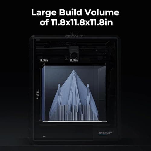 Creality K1 Max 3D Printer, 600mm/s Max High-Speed 3D Printers with Auto Leveling, Dual Cooling, Smart AI Function and Out-of-The-Box, Large Printing Size 11.8x11.8x11.8in thumbnail 3