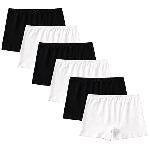 SEVENCANDY Girls Cotton Full Coverage Boyshort Panties Little Big Kids Soft Solid Underwear 3 Years - 12 Years - Image 1