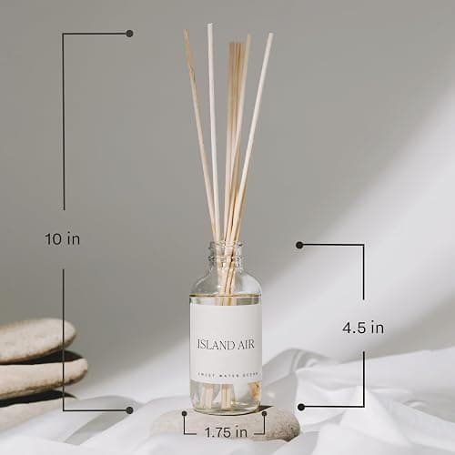 Sweet Water Decor Sandalwood Rose Reed Diffuser Set - Rose, Wood, Amber, Vanilla, & Musk Scented Diffusers - Scent Diffusers for Home, Long Lasting Fragrance, Made in The USA thumbnail 8
