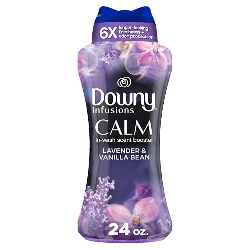 Downy Infusions In Wash Scent Booster Beads, CALM, Soothing Lavender and Vanilla Bean 24 oz - Image 1