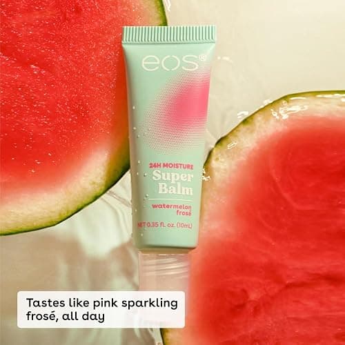 eos 24H Moisture Super Balm- Watermelon Frosé & Mango Melonade, Lip Mask, Day or Night Lip Treatment, Made for Sensitive Skin, 0.35 fl oz, 2-Pack thumbnail 2