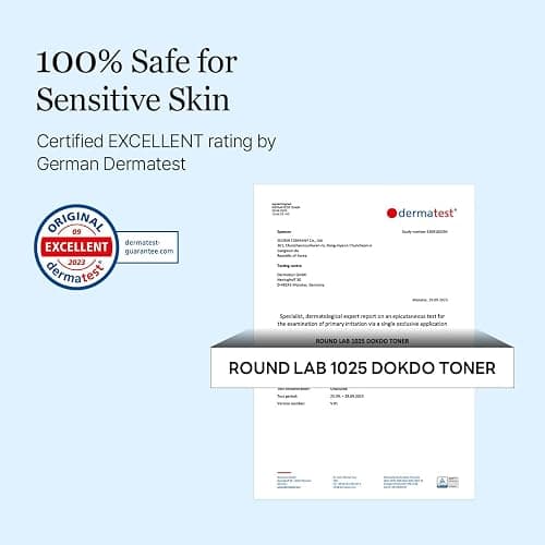 ROUND LAB 1025 Dokdo Toner 6.76 Fl Oz, Oil Control and Reduces Excess Sebum, Gentle Exfoliating Facial Toner, Deep Sea Water for Moisturization, Soft Finish Without Stickiness, Korean Skin Care thumbnail 8