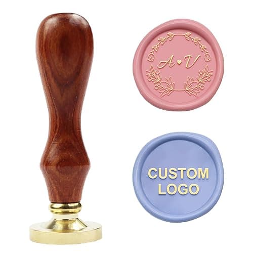 Personalized Wax Seal Stamp Custom Sealing Wax Stamp with Your Own Design Picture/Logo Customized for Wedding Invitation Wine Decoration Envelopes Christmas Gift and Graduation Gifts - Image 1