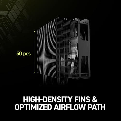 MSI MAG COREFROZR AA13 - ARGB CPU Air Cooler - LGA 1700/1851 / AM5/AM4 Compatible - 120mm ARGB PWM Fan - Direct Touch Heat-Pipes - Pre-Applied Thermal Paste - Black thumbnail 9