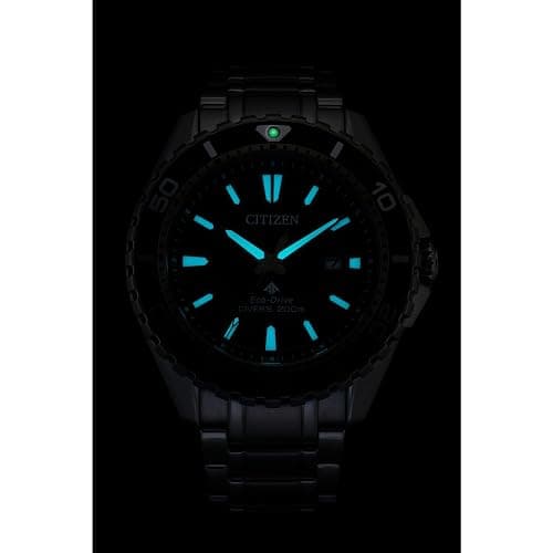 Citizen Men's Promaster Sea Eco-Drive Stainless Steel Watch, 3-Hand Date, One-Way Rotating Bezel, ISO Compliant, Luminous Hands and Markers thumbnail 2