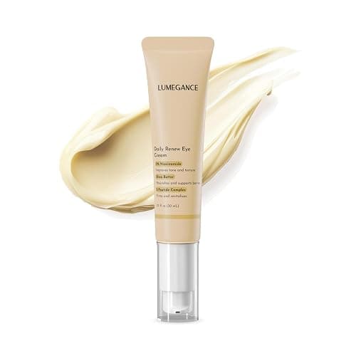 LUMEGANCE Daily Renew Eye Cream, 5% Niacinamide Under Eye Brightener Cream with 5-Peptide Complex & Shea Butter, Firming, Dark Circle, Hydrating, Smooth Fine Lines, Korean Skin Care 30ml - Image 1