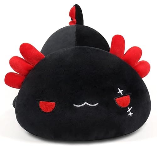MIAOHAHA Plush Axolotl Toy Plush Pillow Axolotl Stuffed Animal Toy Cute Plushies Kids Plush Toy Pillow(Black,30cm/11.8in) thumbnail 2