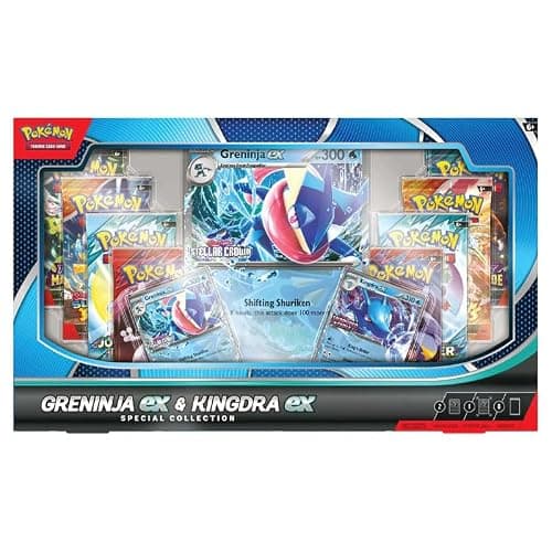 Pokemon TCG Greninja EX & Kingdra EX Special Collection Box - 8 Packs, Promo Cards thumbnail 2