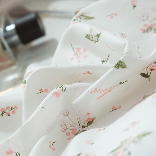 TISPLR Floral Comforter Set Full Soft Bedding Comforter Set 3 Pieces Garden Style Pink Flower Print Botanical Flowers Comforter Set for All Seasons 1 Comforter and 2 Pillowcases (Floral, Full) thumbnail 9