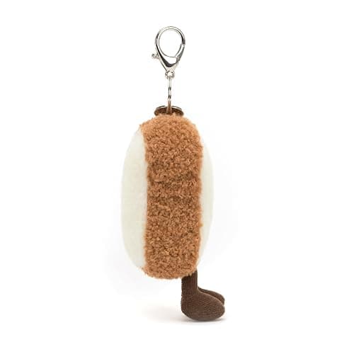 Jellycat Amuseables Toast Bag Charm, 5 inches - Food and Drink Plush Keychain - Great Gift Idea thumbnail 4