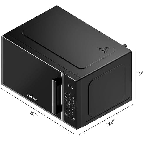 Chefman Countertop Microwave Oven 1.1 Cu. Ft., 1000 Watts with 10 Power Levels, 6 Cooking Presets with One-Touch Express Cook, Eco Mode, Child Safety Lock, & Mute Button - Black thumbnail 3