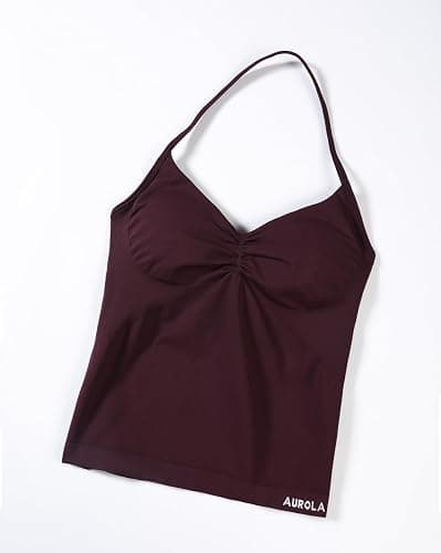 AUROLA Women's Influence Tank Top - Dark Cherry - S thumbnail 3