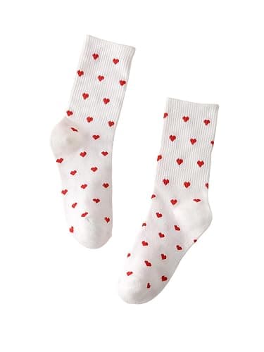 SHENHE Women's Embroidered Patterned Cute Crew Socks Breathable Soft Above Ankle Socks - Image 1