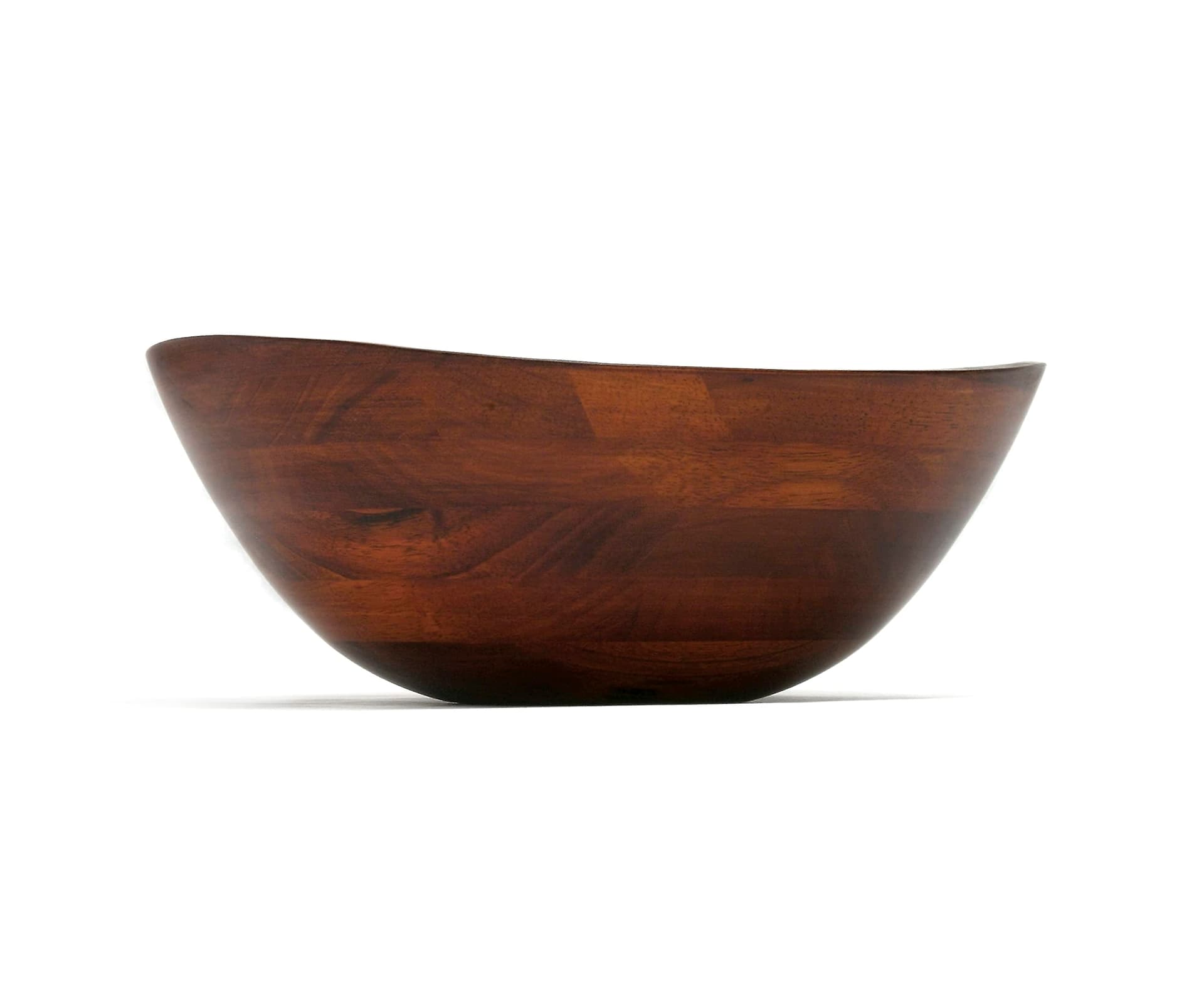 Lipper International Cherry Finished Wavy Rim Serving Bowl for Fruits or Salads, Matte, Large, 13" x 12.5" x 5", Single Bowl thumbnail 7
