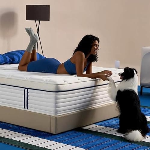 REJUSLEEP 12 Inch Queen Size Mattress, Hybrid Mattress in a Box, Cooling Gel Memory Foam and Individual Pocket Springs for Pressure Relief, CertiPUR-US Certified, Medium Firm Feel - Image 1
