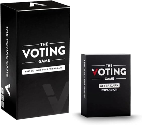 The Voting Game + After Dark Expansion Set - The Hilarious Adult Party Game About Finding Out Who Your Friends are - Perfect Christmas White Elephant Gifts, Stocking Stuffers + Board Games Night - Image 1