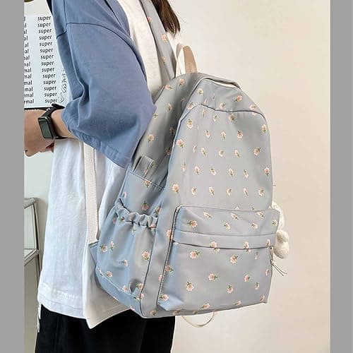 Chagoo Niedlicher Kawaii Rucksack mit Blumenmuster - Coquette Rucksack für Frauen thumbnail 4