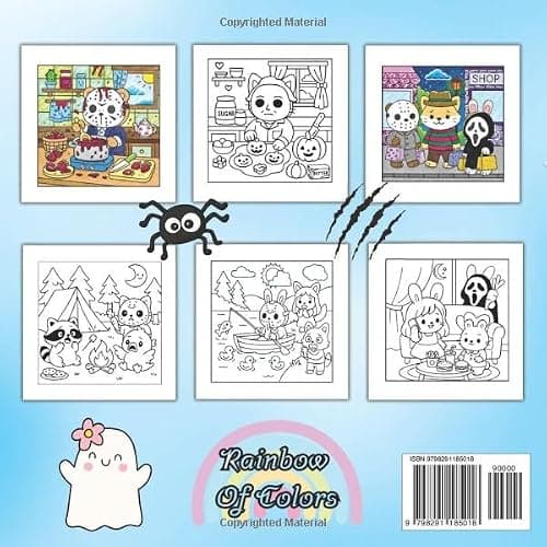 CUTE HORROR: The Cutest Serial Killers: A Parody Coloring Book for Adults AND TEENS! FEATURING THE MOST FAMOUS HORROR ICONS IN ADORABLE, CUTE, AND ... & EASY COLORING BOOK FOR ADULTS AND TEENS) thumbnail 2