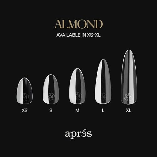 Aprés Gel-X® Almond Box of Nail Tips | 280 Gel-X Tips, Soft Tips, 14 Sizes 00-9 | Half-sizes Included (Natural Almond Short, 280 Count) thumbnail 4