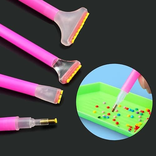BinarySky 16 PCS Diamond Painting Tools Set | Accessories with Pen, Glue Clay, and Plastic Trays for DIY Diamond Painting thumbnail 3