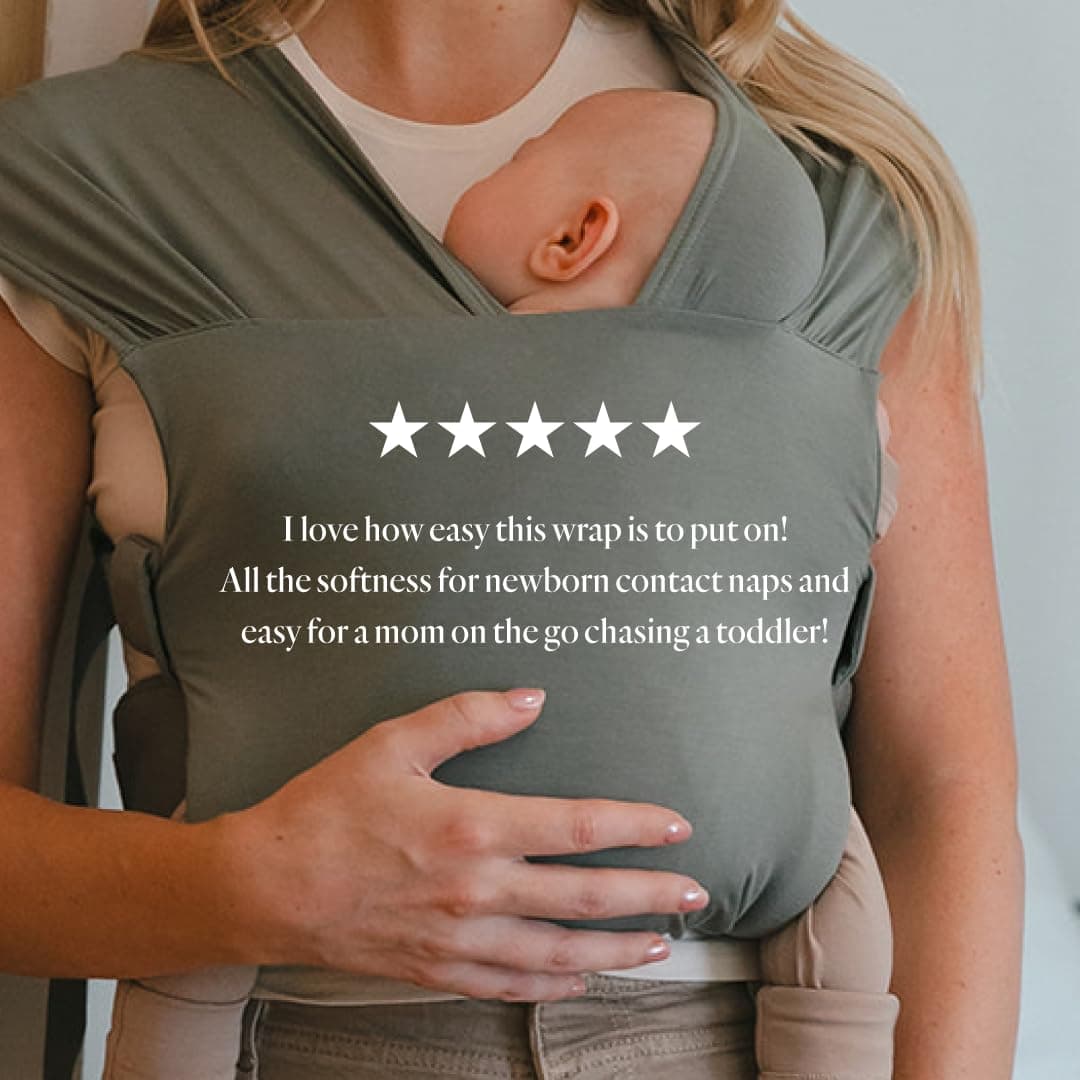WildBird - Aerial Buckle Wrap - Babies 0-6 Months - Large (L-4XL) Acadian - Newborn Baby Carrier - Front Carry - Soft Fabric, Straps, Head Support, Padded Waist Belt - Baby Essentials - New Mom Gifts thumbnail 4