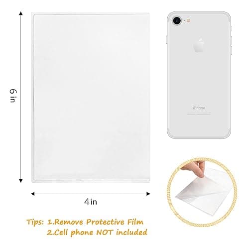 Mingting Magnetic Picture Frame, Holds 4x6 Inches Pictures, Reusable White Magnet Fridge Photo Sleeves for Refrigerator, Locker,Office Cabinet (White, 6) - 6Pcs-4x6-White thumbnail 3