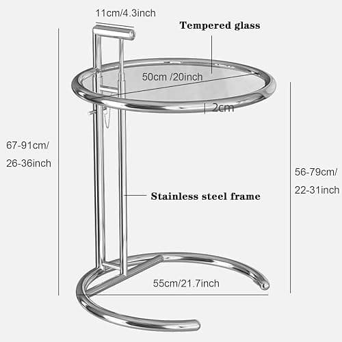 DECORN C-Shaped Sofa Side Table thumbnail 2
