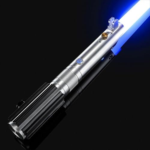 BSTSABER Upgrade App Control ANK Lightsaber, Smooth Swing 16 Sets Sound Effects 3 Light Effects and 16 Colors Change, Metal Dueling Light Saber for Adults Cosplay Gift (RGB-ANK) - Image 1