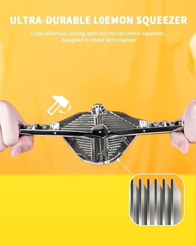 Bagrox Lemon Squeezer, Stainless Steel Lemon Juicer, Manual Juicer for Lemon Citrus Lime Orange, Handheld citrus Squeezer thumbnail 7