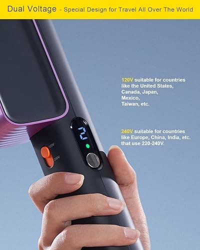 G7 2-in-1 Professional 100-240V Dual Voltage Steamer for Clothes and Iron for Clothes, Just 1lbs Lightly, 8 Minutes of Continuous Steam, 1000W Portable Steamer for travel and home thumbnail 8