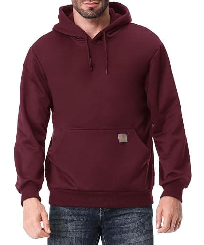 TUAOVA Men's Relaxed Fit Fleece-Lined Pullover Hooded Sweatshirt Comfortable and Soft - Image 1