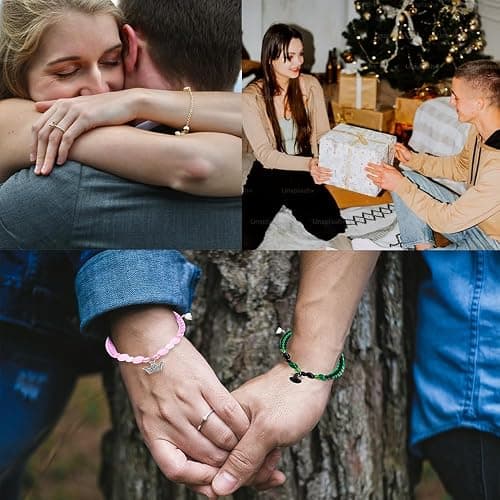 Elphaba Galinda Matching Bracelets -Braided Friendship Bracelet- Rhinestone Crown Witch Hat Matching Bracelets -Couples BFF Accessories Gifts for Fans Party Dress Decor thumbnail 5
