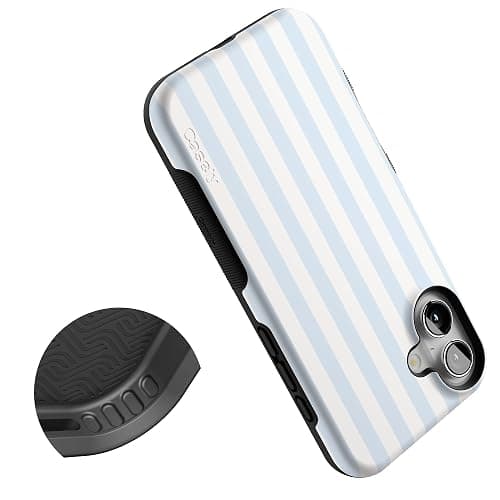 Casely iPhone 16 Plus Case | Blue Stripes | Sunday Best | Compatible with MagSafe | Bold Protective Design thumbnail 5