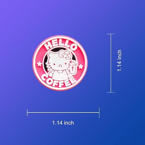 12 15Pcs Cute Charms for Croc Clog Shoes Decoration, Cats Charms Accessories for Shoe - Pink thumbnail 2
