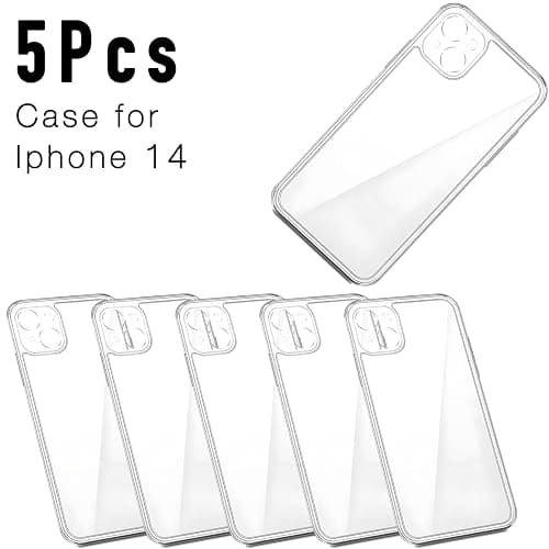stino 5 Pack Phone Junk Case for iPhone 13 14 15 16, DIY Decorative Clear Crystal Transparent Cases for Custom Design (for Phone 14) thumbnail 2