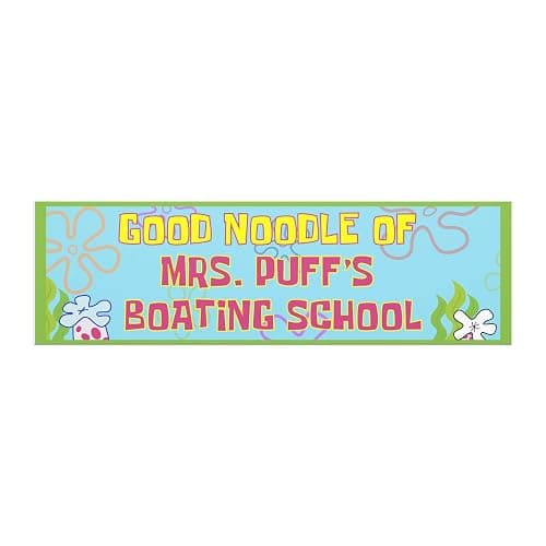 Good Noodle of Puff Boat School Magnetic Bumper Sticker, Funny 90s Nostalgic Car Magnet Funny Car Accessories Funny Alumni buper Sticker for Cars - Image 1